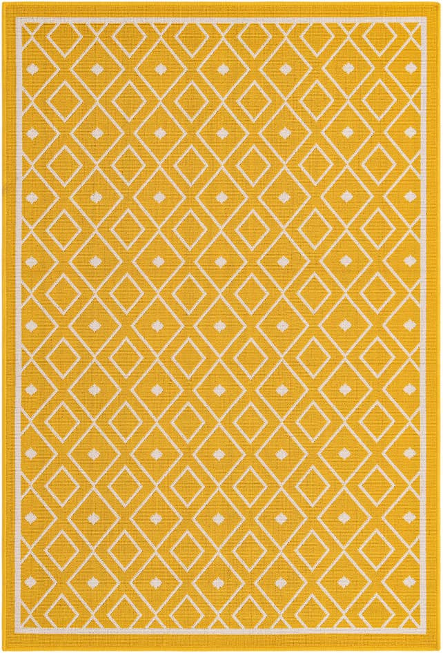 Detail image of 4' x 6' Easy-Clean Trellis Indoor / Outdoor Rug