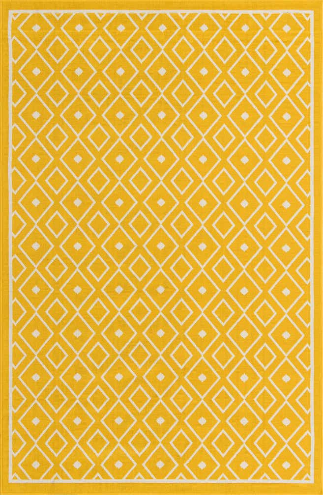 5' 3 x 8' Easy-Clean Trellis Indoor / Outdoor Rug