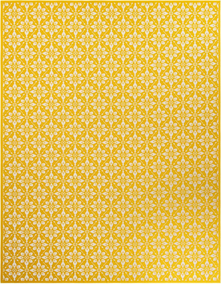 Detail image of 10' x 14' Easy-Clean Trellis Indoor / Outdoor Rug