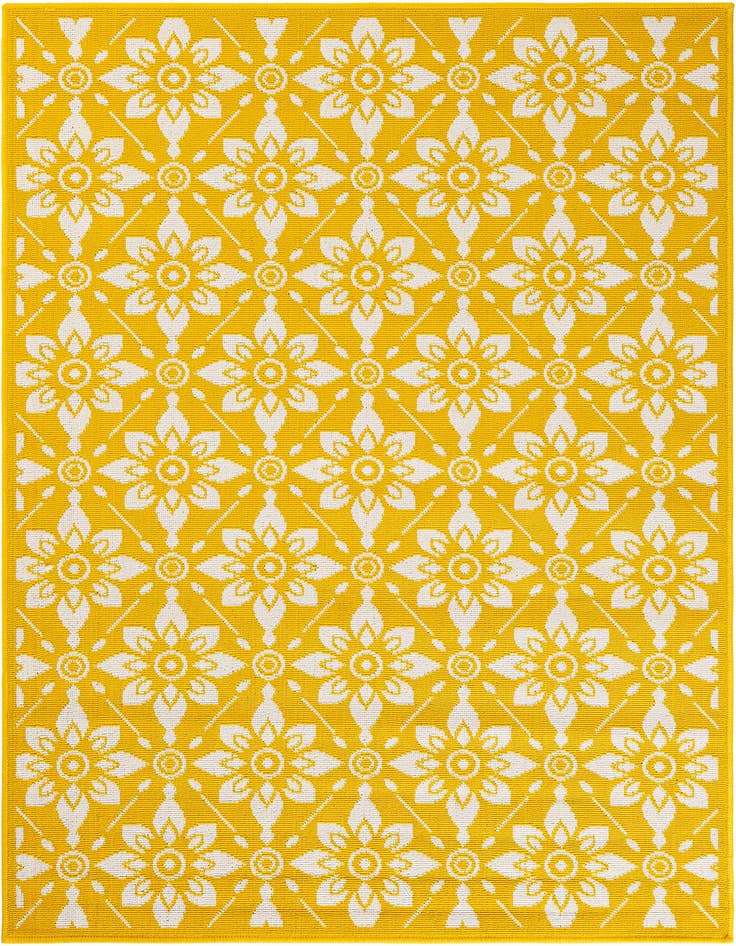 Detail image of 4' x 6' Easy-Clean Trellis Indoor / Outdoor Rug