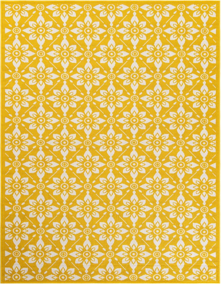 Detail image of 5' x 8' Easy-Clean Trellis Indoor / Outdoor Rug