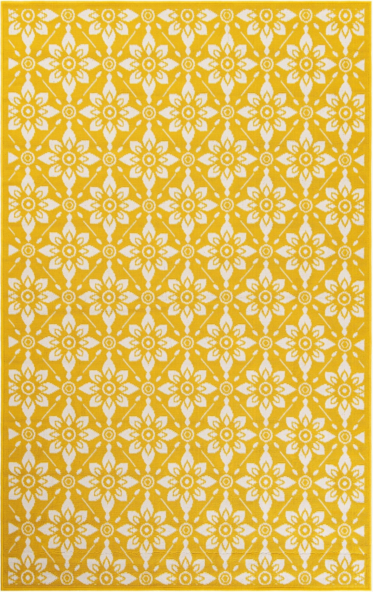 5' x 8'  Washable Trellis Indoor / Outdoor Rug