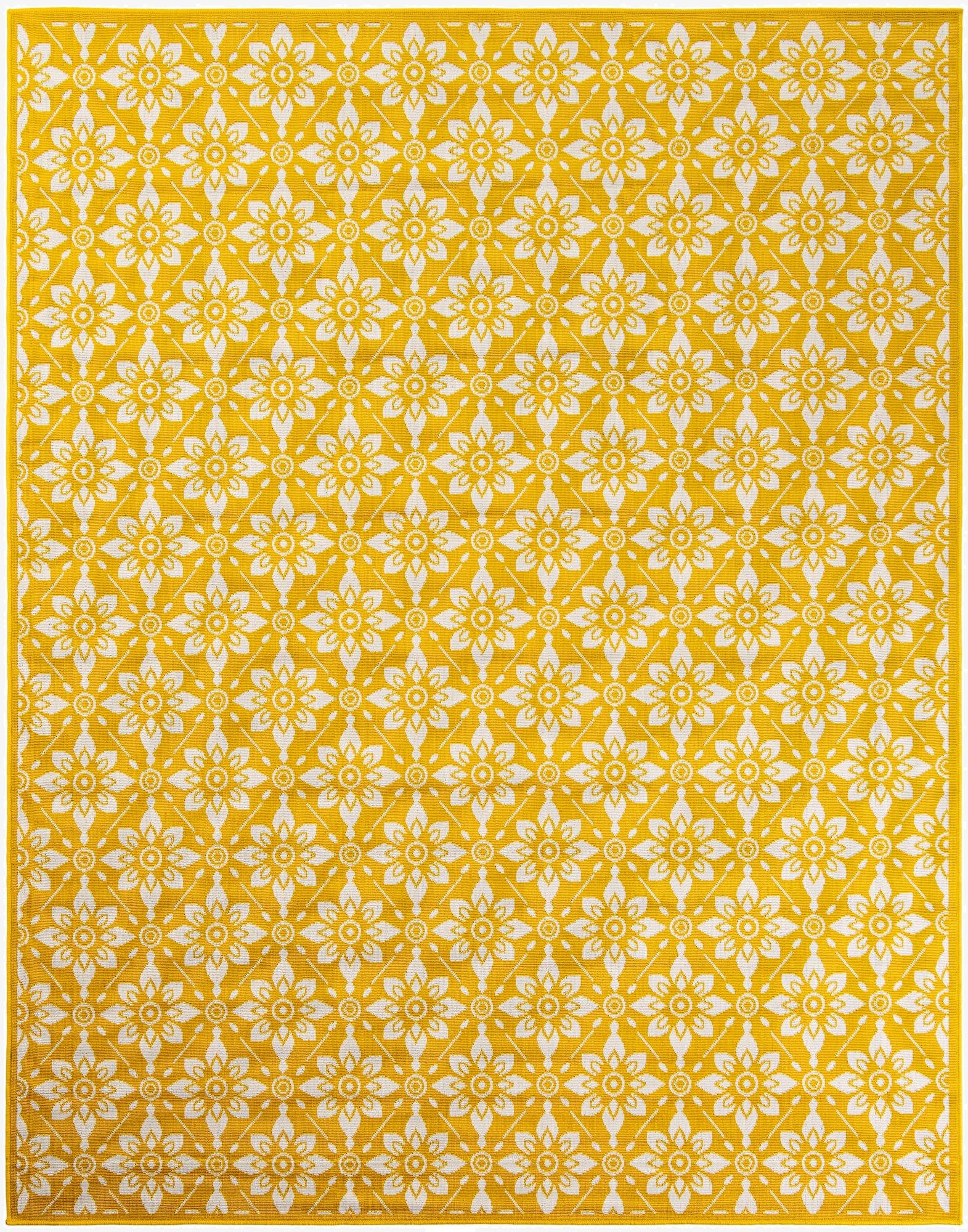 Primary image 7' 10 x 10'  Washable Trellis Indoor / Outdoor Rug