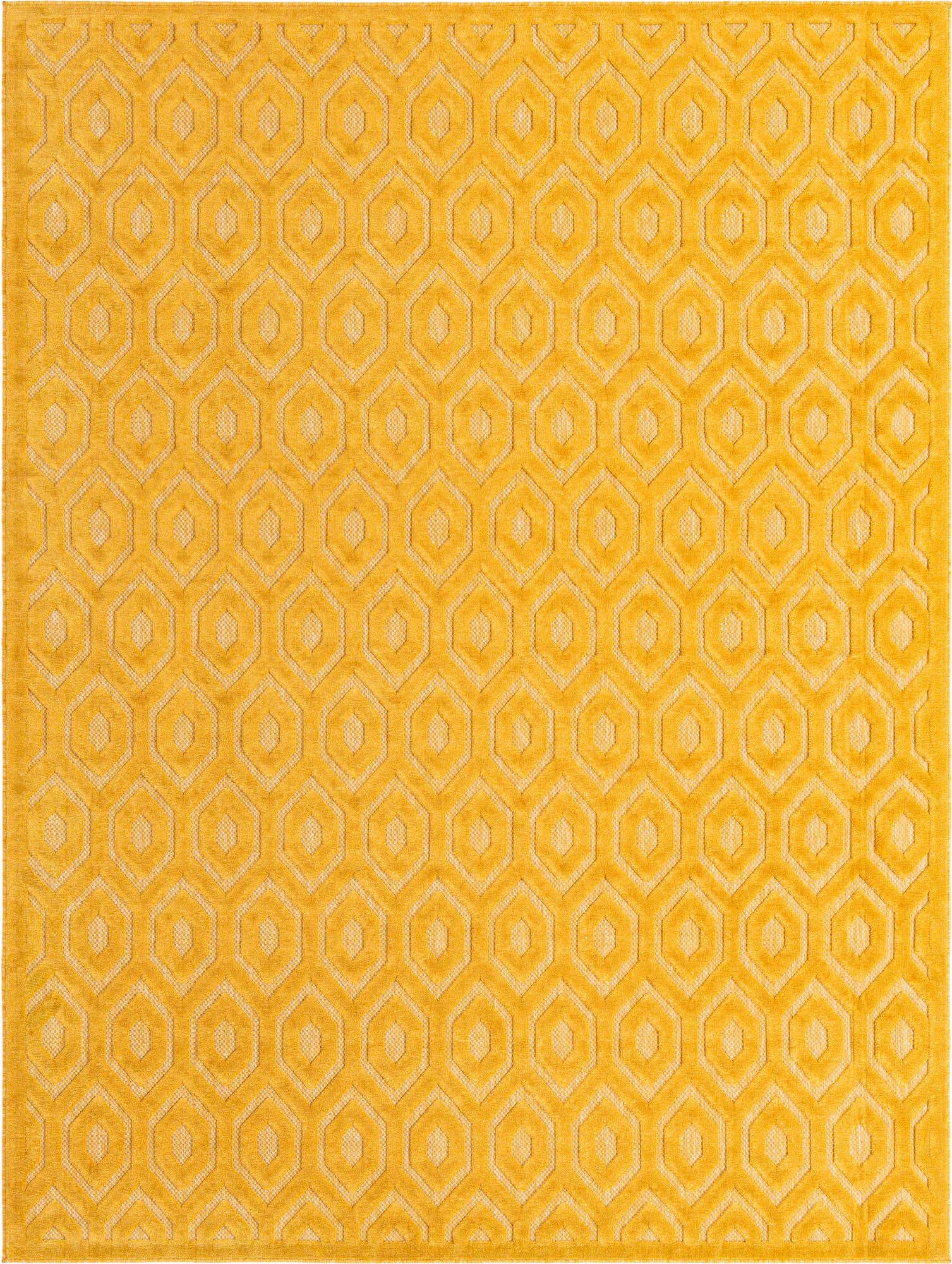 9' x 12' Easy-Clean Trellis Textured Indoor / Outdoor Rug