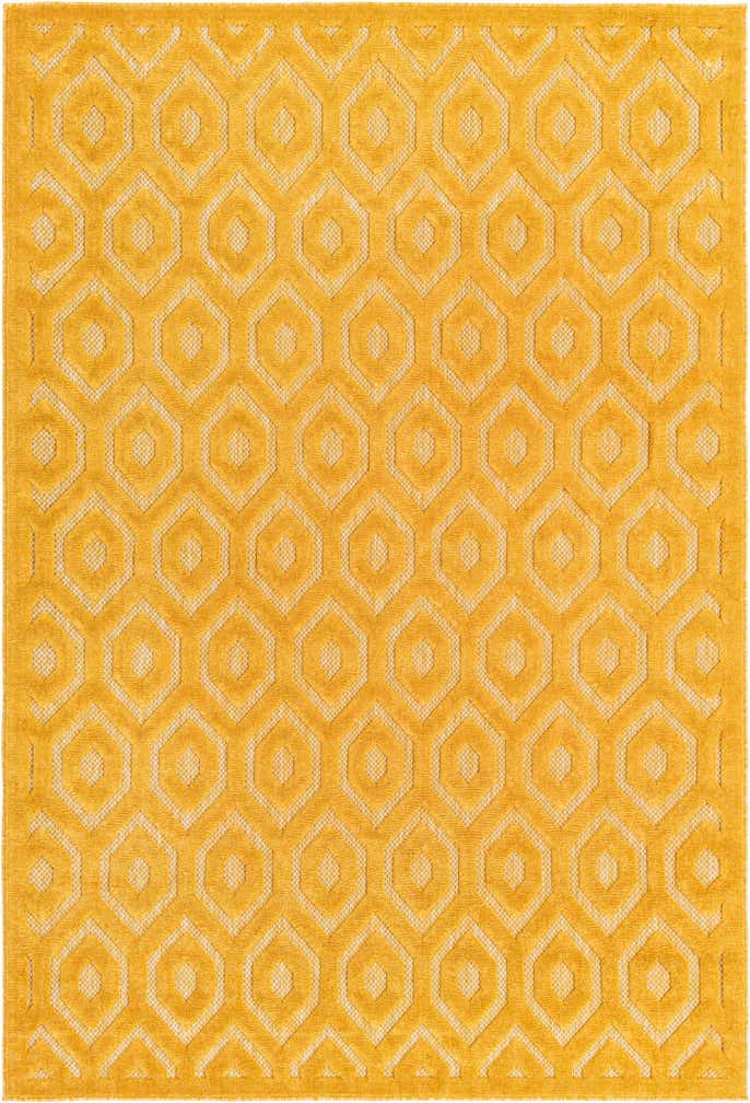 6' x 9' Easy-Clean Trellis Textured Indoor / Outdoor Rug