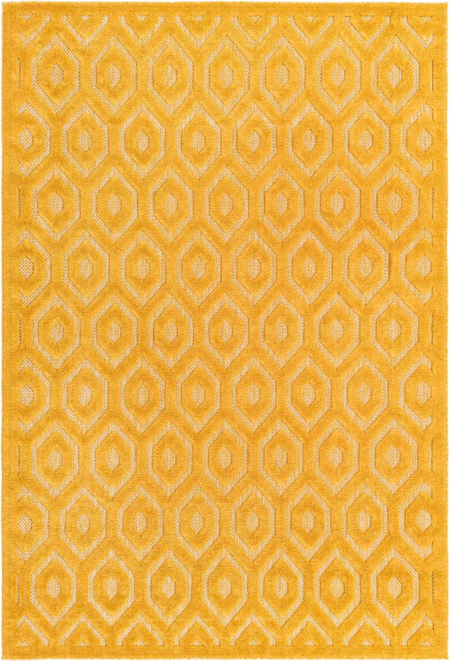 Detail image of 6' x 9' Easy-Clean Trellis Textured Indoor / Outdoor Rug