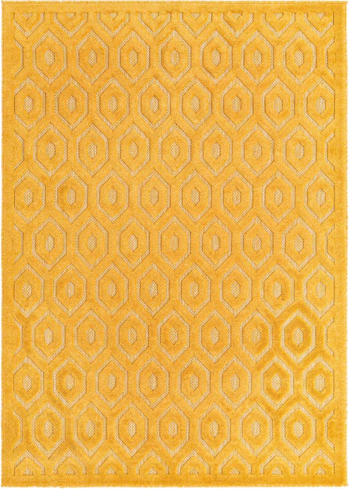 5' 3 x 8' Easy-Clean Trellis Textured Indoor / Outdoor Rug