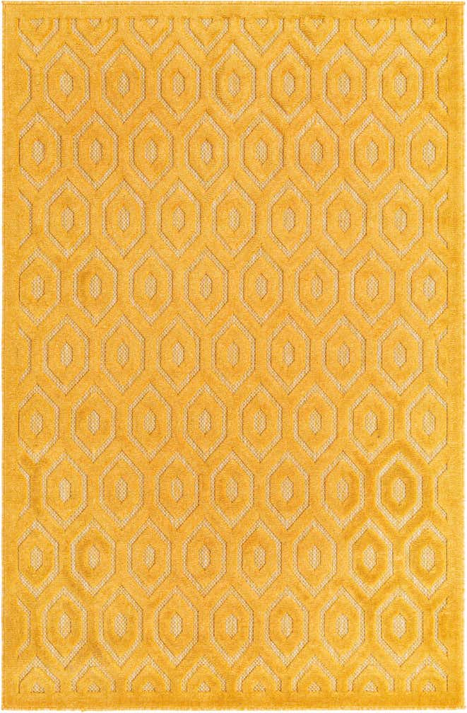 5' 3 x 8' Easy-Clean Trellis Textured Indoor / Outdoor Rug