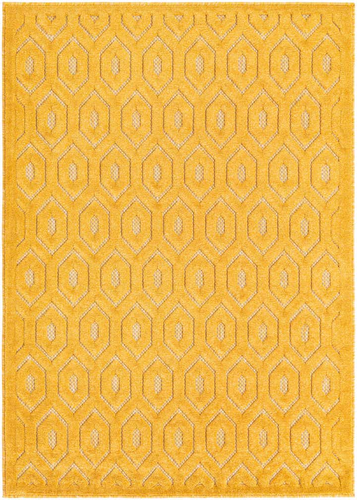 4' x 6' Easy-Clean Trellis Textured Indoor / Outdoor Rug