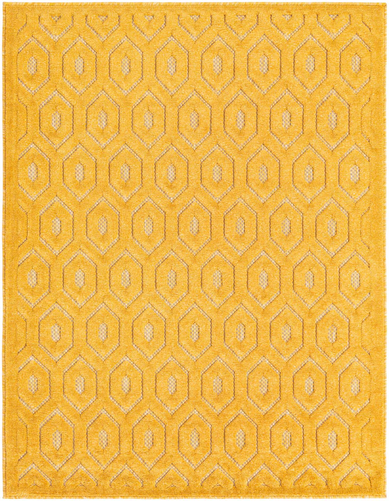 4' x 6' Easy-Clean Trellis Textured Indoor / Outdoor Rug