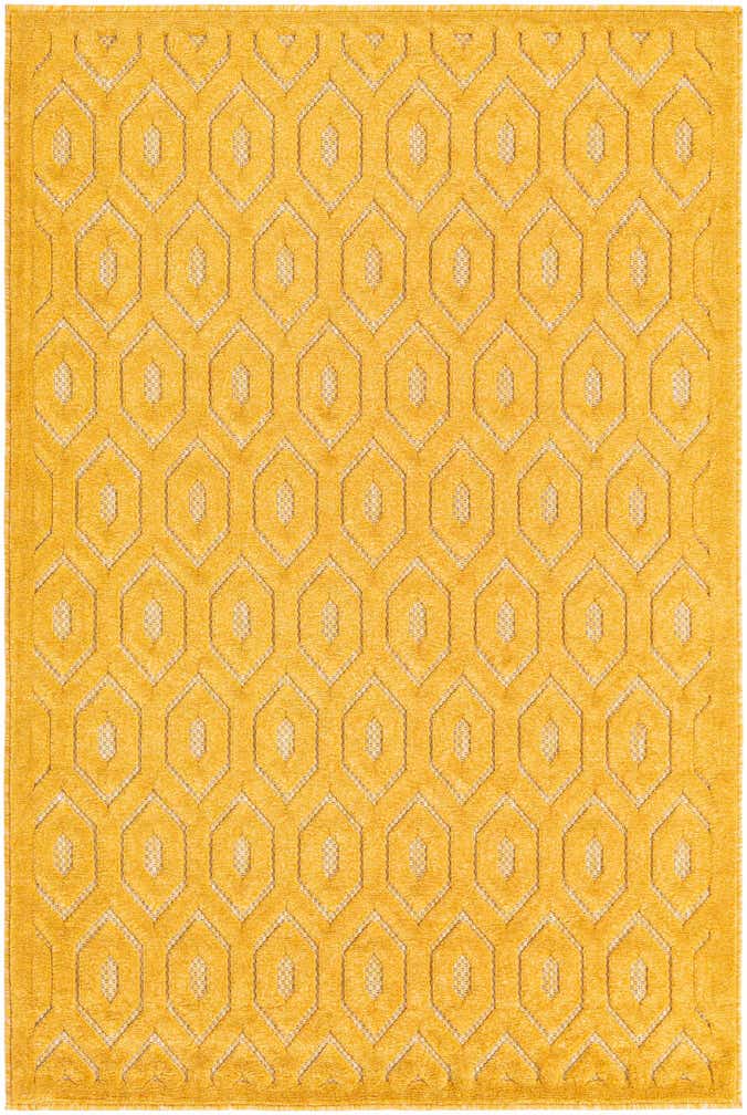 4' x 6' Easy-Clean Trellis Textured Indoor / Outdoor Rug