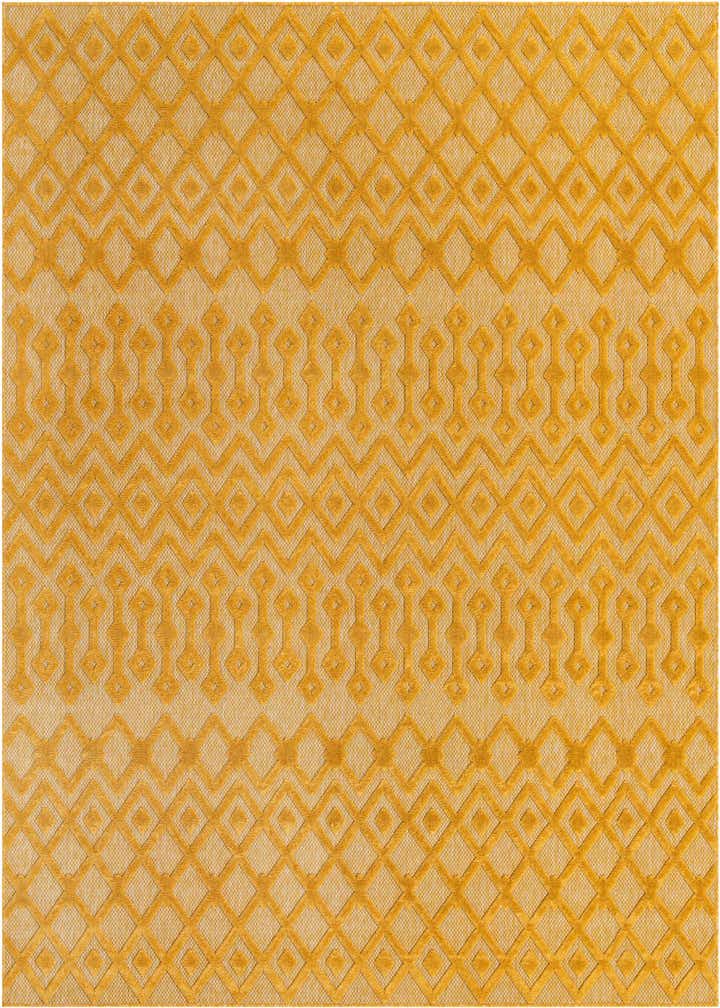 9' x 12' Easy-Clean Trellis Textured Indoor / Outdoor Rug