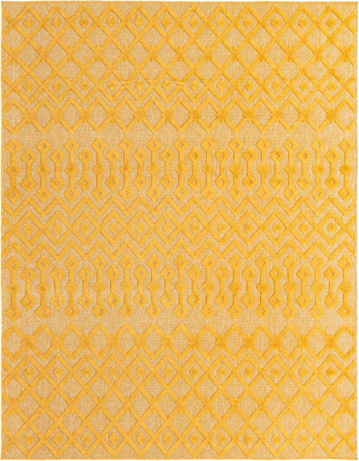 Detail image of 7' 10 x 10' Easy-Clean Trellis Textured Indoor / Outdoor Rug