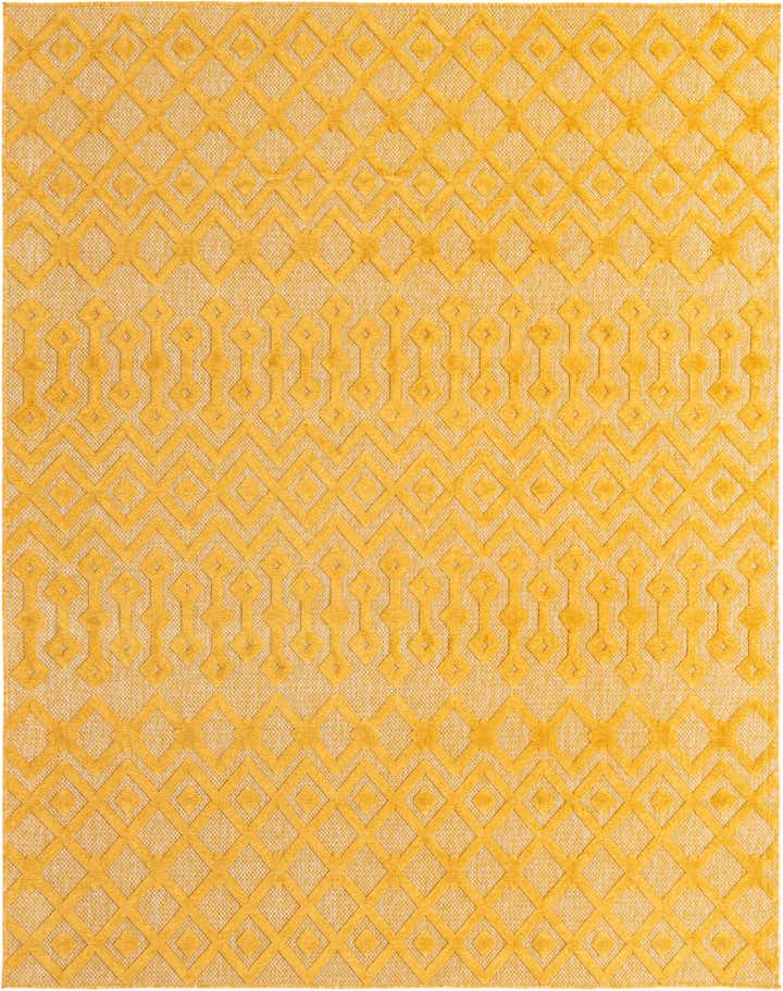 7' 10 x 10' Easy-Clean Trellis Textured Indoor / Outdoor Rug