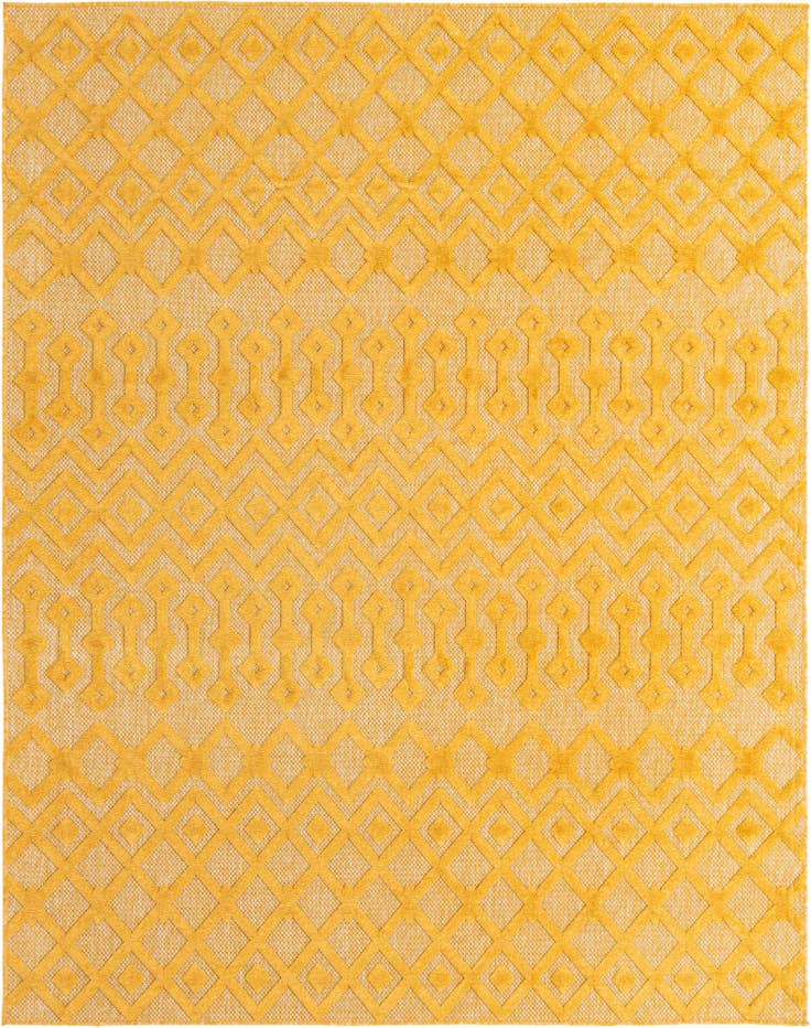 Detail image of 7' 10 x 10' Easy-Clean Trellis Textured Indoor / Outdoor Rug