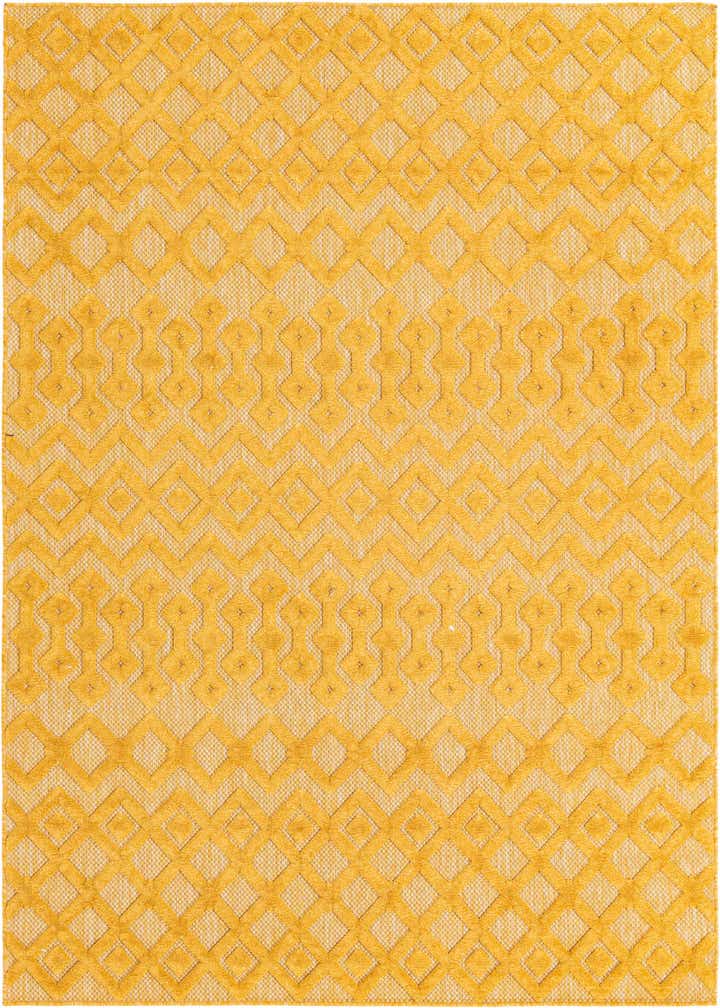 6' x 9' Easy-Clean Trellis Textured Indoor / Outdoor Rug