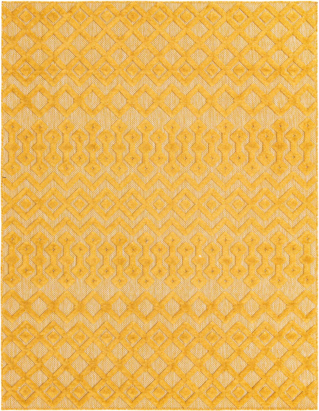 6' x 9' Easy-Clean Trellis Textured Indoor / Outdoor Rug