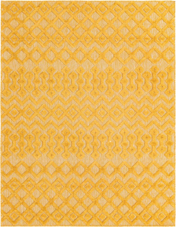 Detail image of 6' x 9' Easy-Clean Trellis Textured Indoor / Outdoor Rug