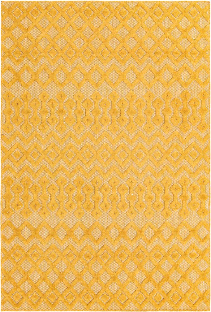 6' x 9' Easy-Clean Trellis Textured Indoor / Outdoor Rug