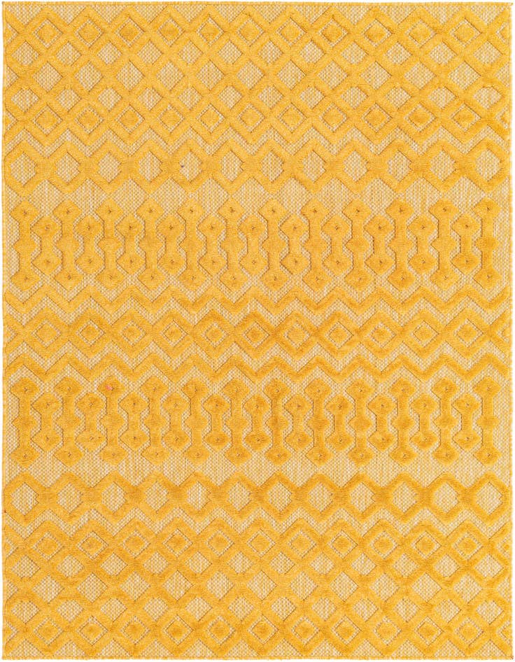 Detail image of 5' 3 x 8' Easy-Clean Trellis Textured Indoor / Outdoor Rug