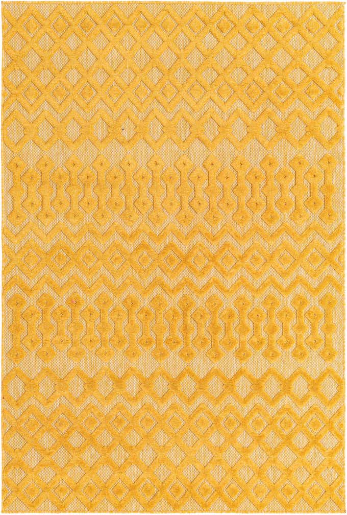 5' 3 x 8' Easy-Clean Trellis Textured Indoor / Outdoor Rug