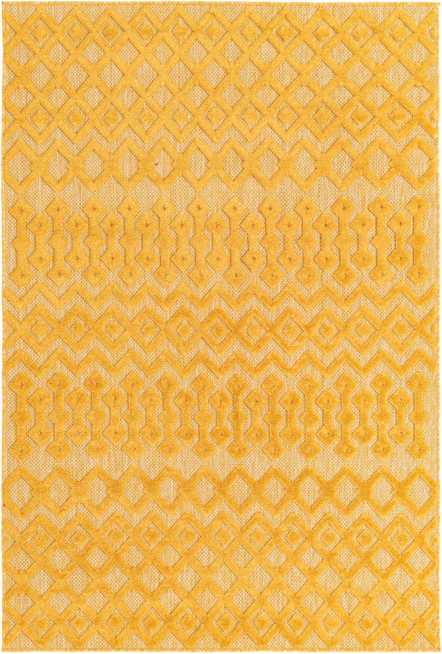 Detail image of 5' 3 x 8' Easy-Clean Trellis Textured Indoor / Outdoor Rug