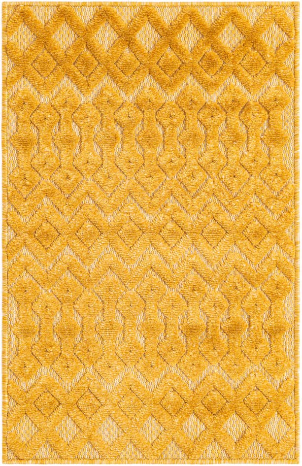 Detail image of 2' x 3' Easy-Clean Trellis Textured Indoor / Outdoor Rug