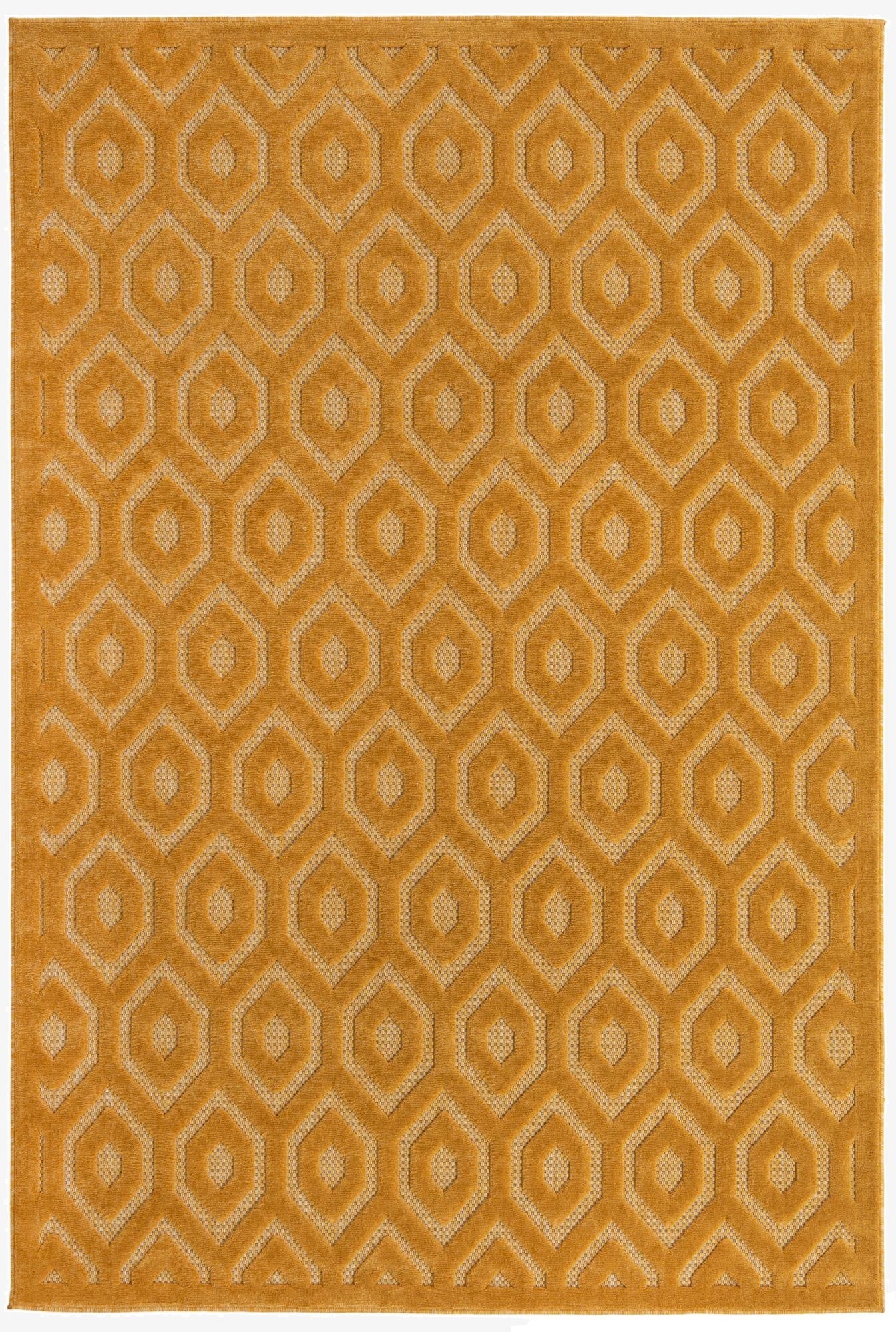 Primary image  6' x 9'  Easy-Clean Trellis Textured Indoor / Outdoor Rug