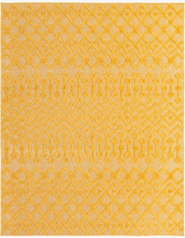 7' 10 x 10' Easy-Clean Trellis Textured Indoor / Outdoor Rug