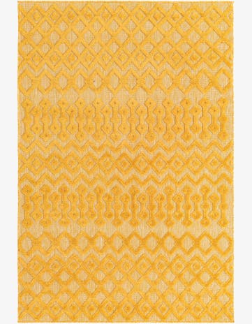 5' 3 x 8' Easy-Clean Trellis Textured Indoor / Outdoor Rug