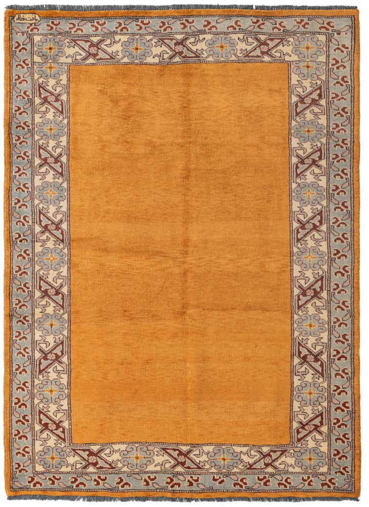 4' 3 x 5' 9 Hand Knotted Peshawar Ziegler Rug