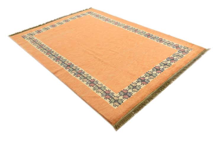 5' 9 x 8' 1 Hand Knotted Peshawar Ziegler Rug