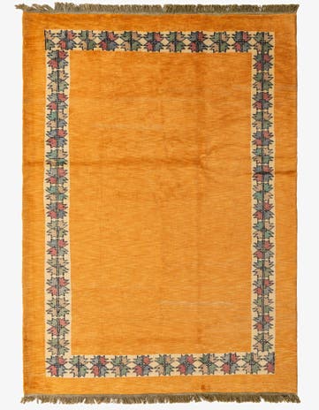 5' 9 x 8' 1 Hand Knotted Peshawar Ziegler Rug