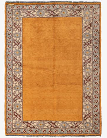 4' 3 x 5' 9 Hand Knotted Peshawar Ziegler Rug