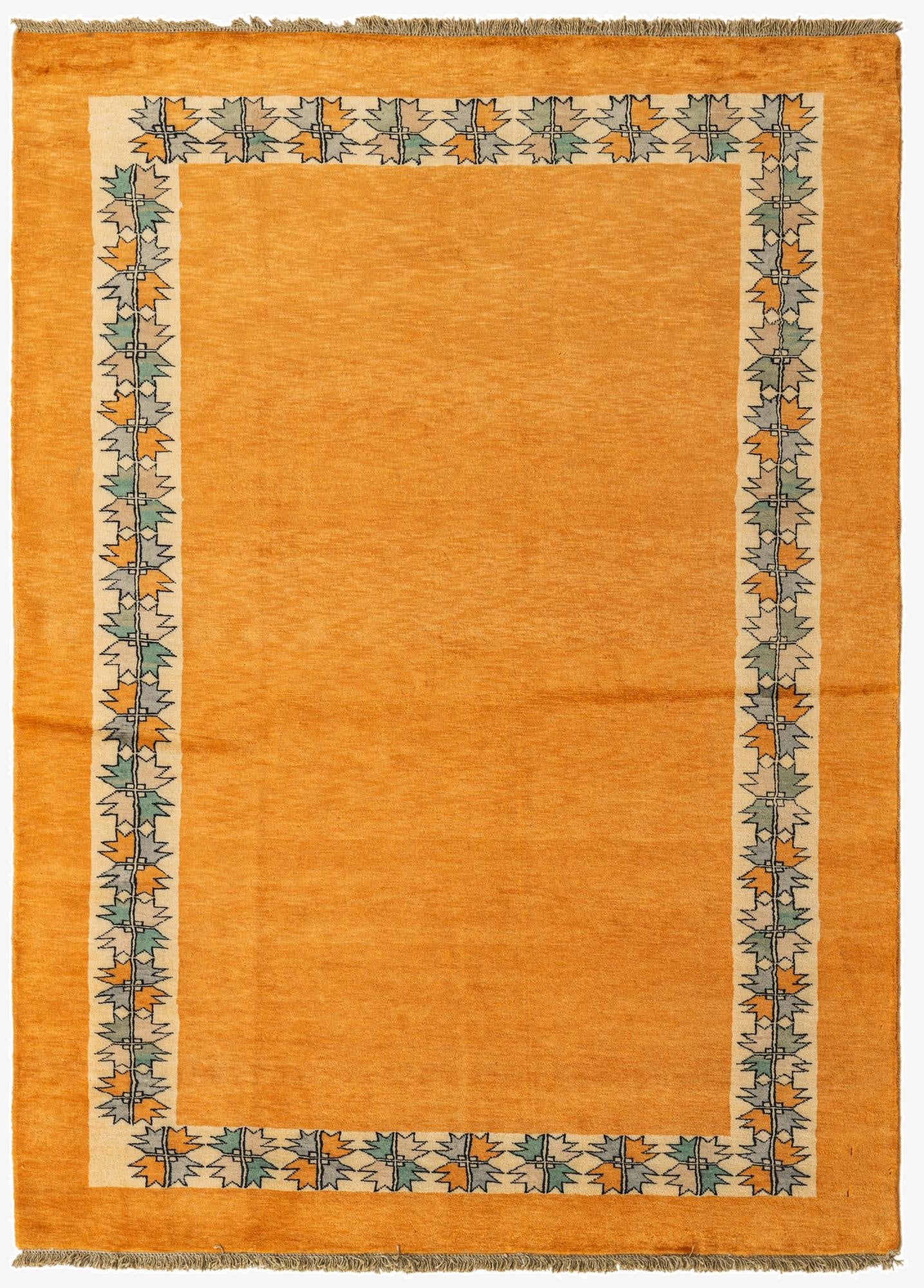 5' 2 x 7' 2  Hand Knotted Peshawar Ziegler Rug