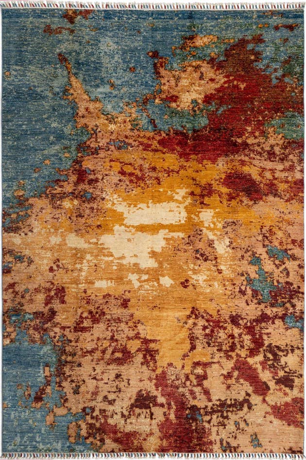 Detail image of 6' 8 x 9' 9 Rubin Wool Rug