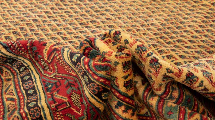 9' 8 x 12' 10 Hand Knotted Sarough Mir Persian Wool Rug