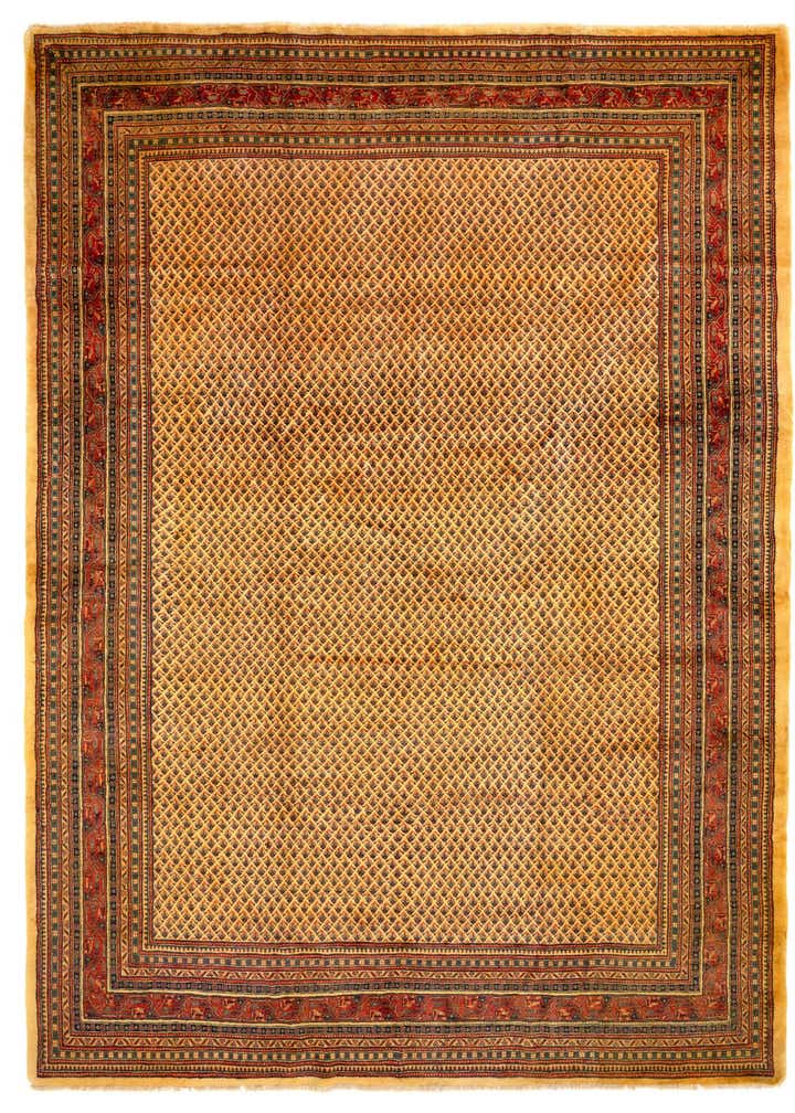 9' 8 x 12' 10 Hand Knotted Sarough Mir Persian Wool Rug