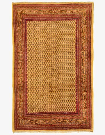 7' 1 x 11' 4 Hand Knotted Sarough Persian Wool Rug