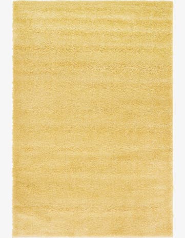 Yellow Solid Frieze Rug