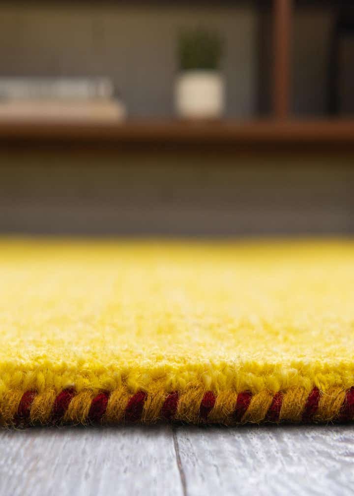 4' x 6' Solid Gabbeh Wool Rug