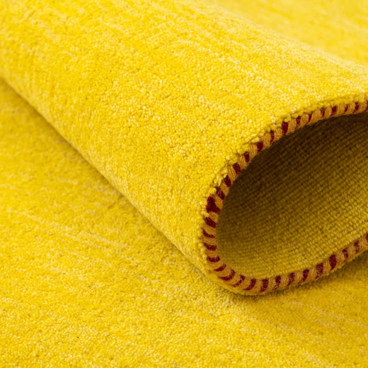 Detail image of 4' x 6' Solid Gabbeh Wool Rug