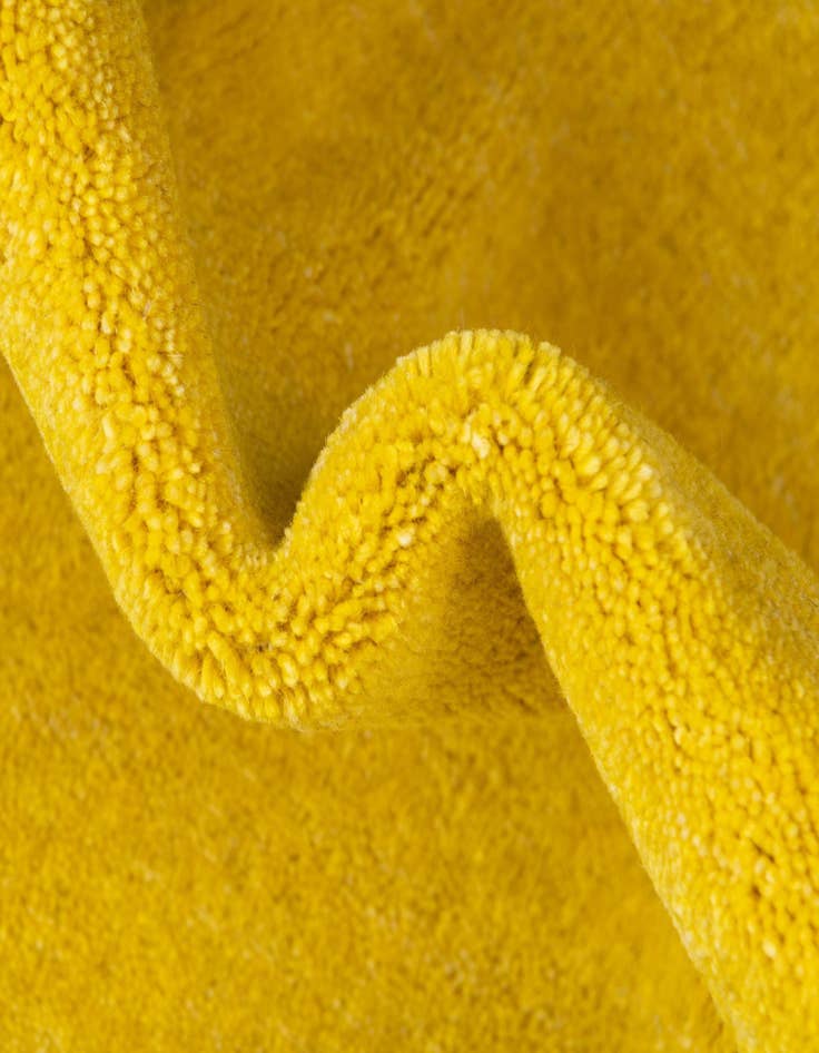 Detail image of 9' 10 x 13' 1  Hand Knotted Solid Gabbeh Wool Rug