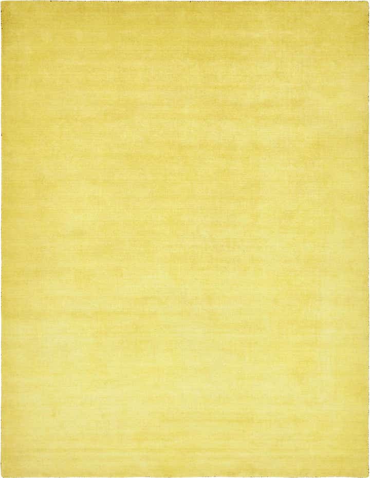 9' 10 x 13' 1 Hand Knotted Solid Gabbeh Wool Rug