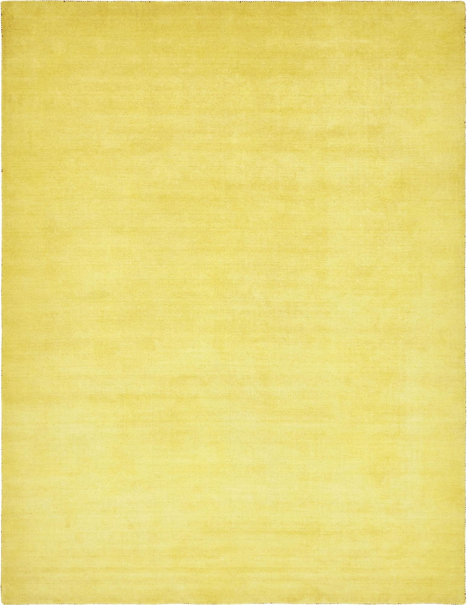 9' 10 x 13' 1  Hand Knotted Solid Gabbeh Wool Rug