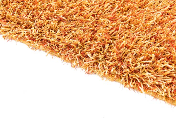 Detail image of 5' x 6' 7 Hand Knotted Solid Shag Rug