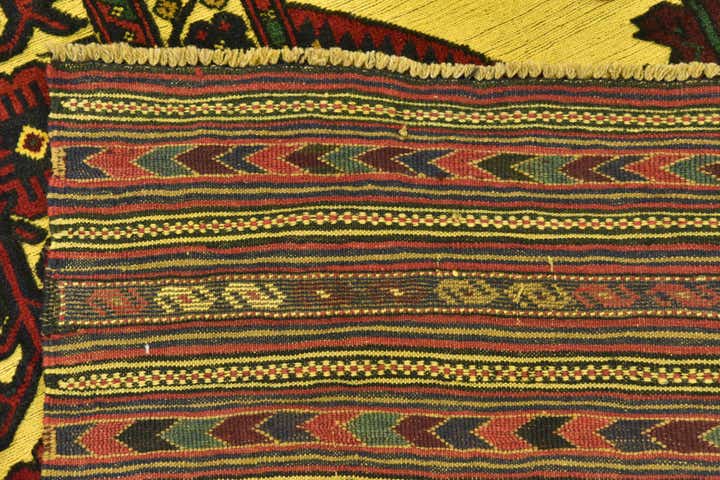 6' 3 x 9' 8 Hand Knotted Sumak Wool Rug