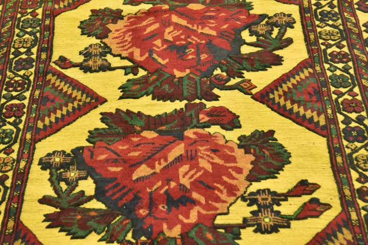 6' 3 x 9' 8 Hand Knotted Sumak Wool Rug