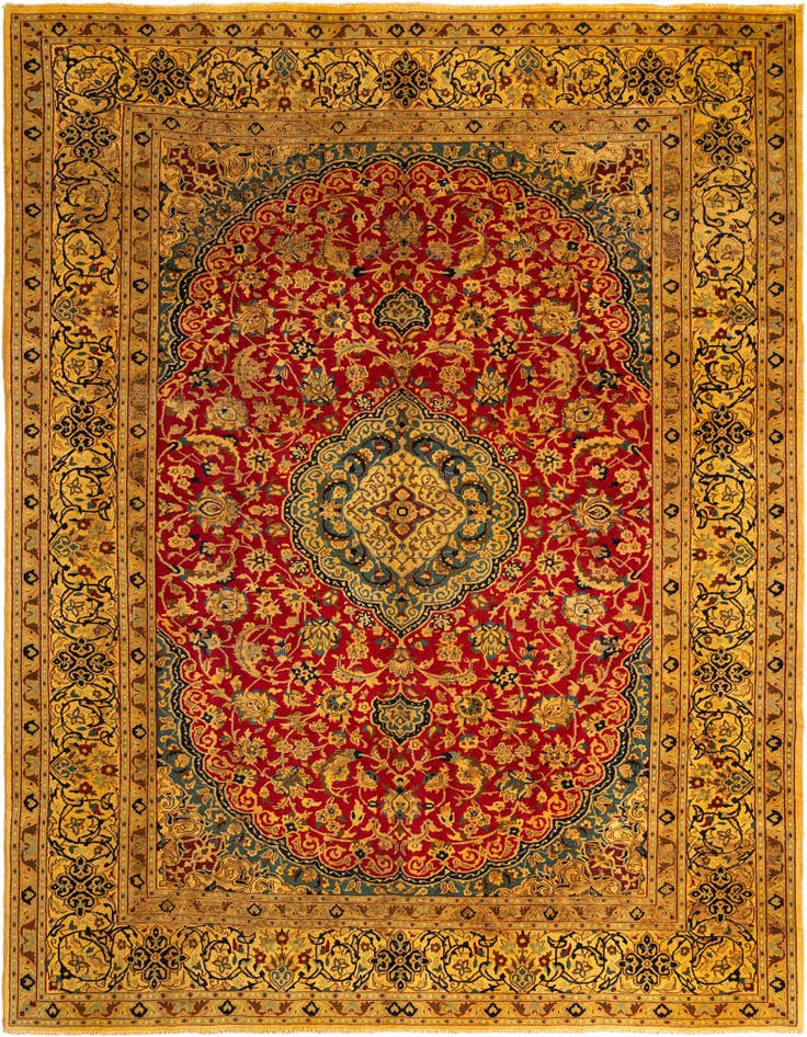 Detail image of 9' 10 x 12' 6 Tabas Wool Rug