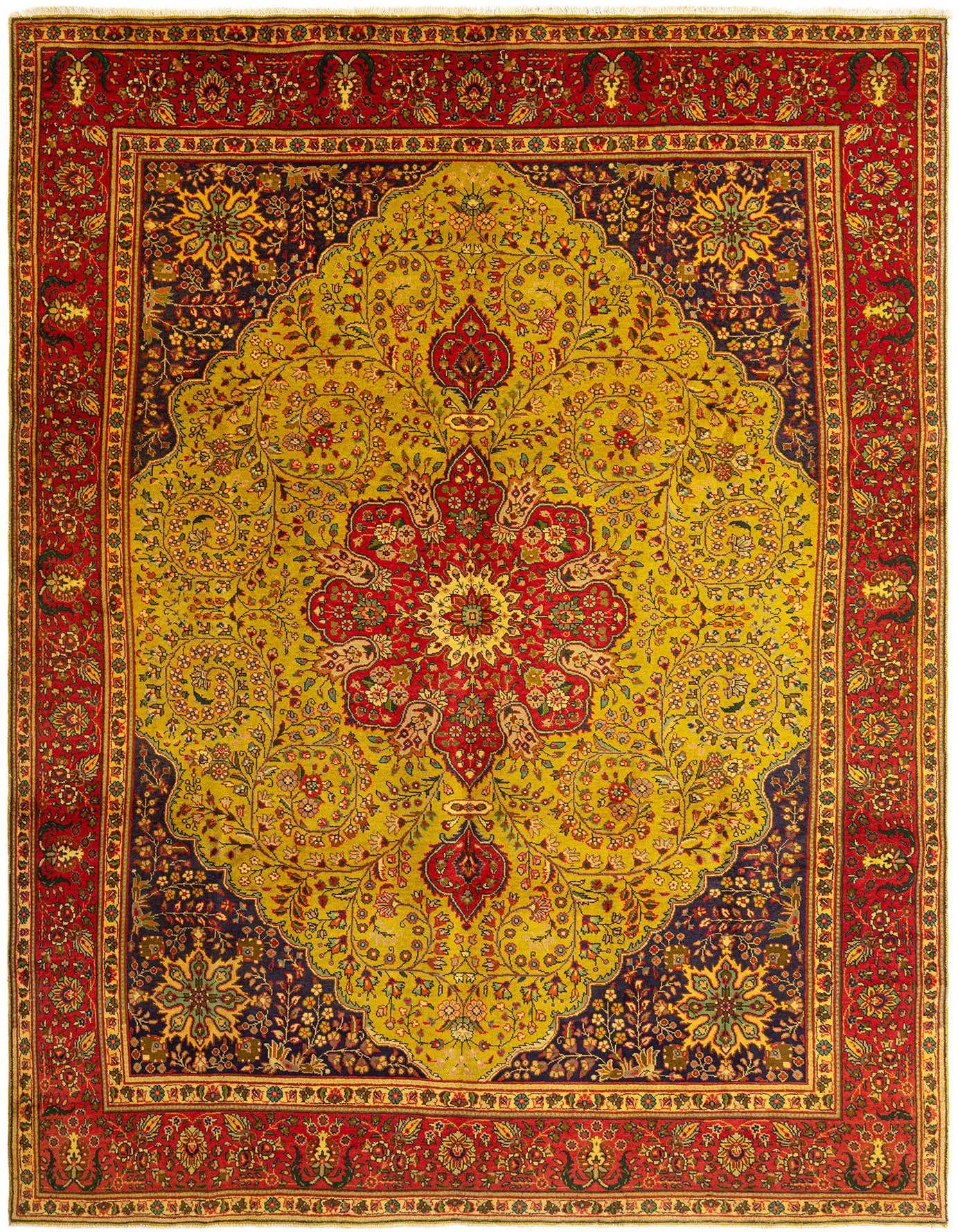 9' 4 x 13' 4 Tabriz Wool Rug